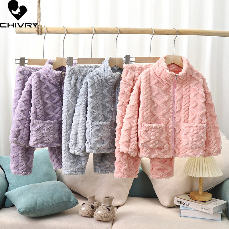 Winter Clothing For Baby Girl - Pijamas de franela gruesa y cálida