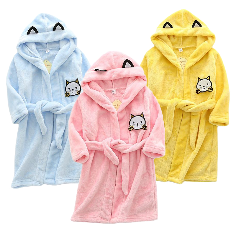 Winter Clothing For Baby Girl - Batas de gato de dibujos animados