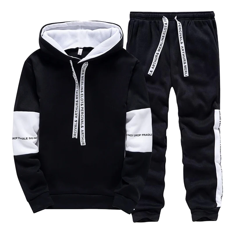 Winter Clothing Hoodie - Conjunto Deportivo para Hombre en Blanco