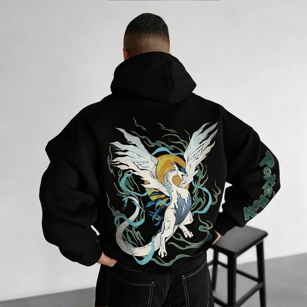 Winter Clothing Japan - Pokémon Lugia genuino Anime impreso jersey