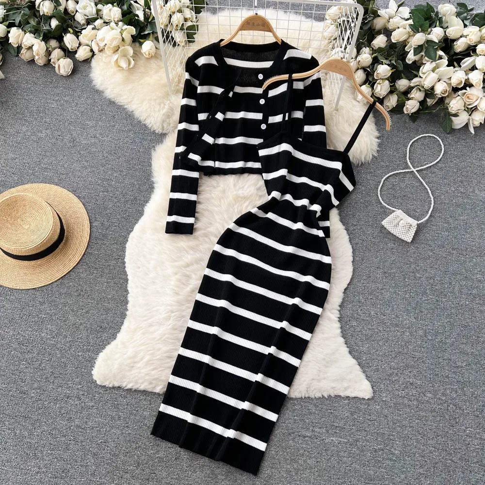 Winter Clothing Ladies - Conjunto de 2 piezas de vestido