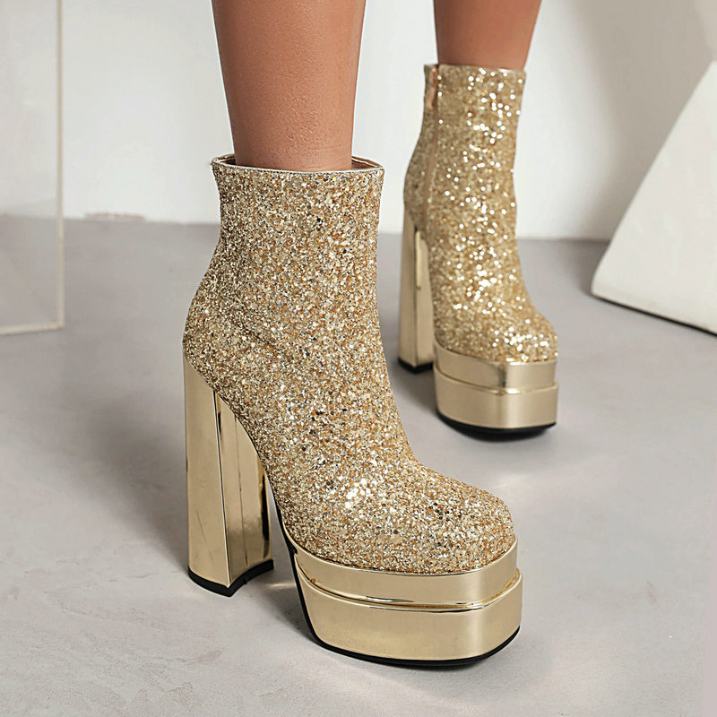 Winter Cloth - Zapatos de plataforma doble para mujer,