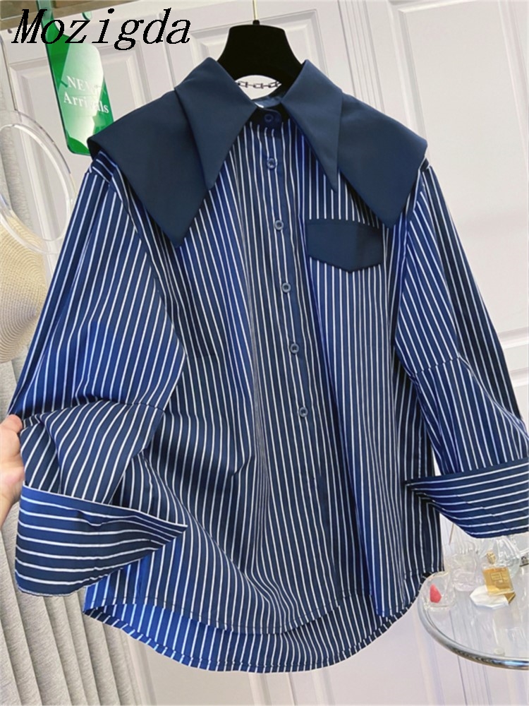 Winter Clothing Ladies - Otoño Invierno camisas de mujer Patchwork