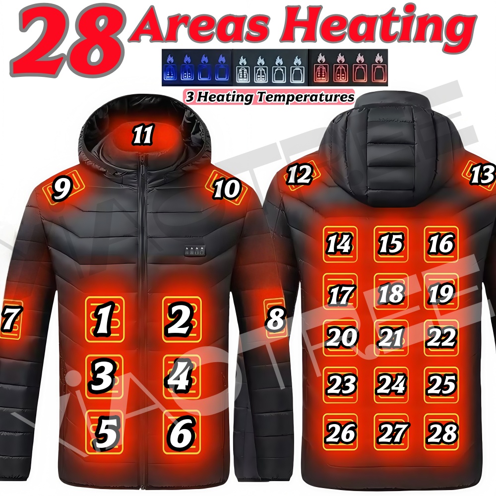 Winter Clothing Matching - Chaqueta calefactora de 28 áreas para