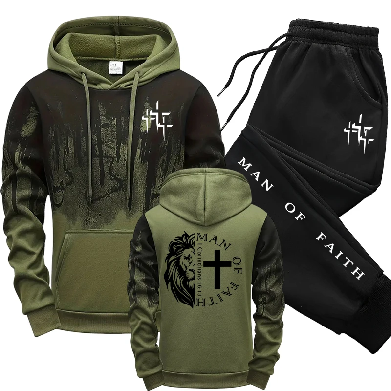 Winter Clothing Hoodie - Conjunto Deportivo para Hombre con Diseño