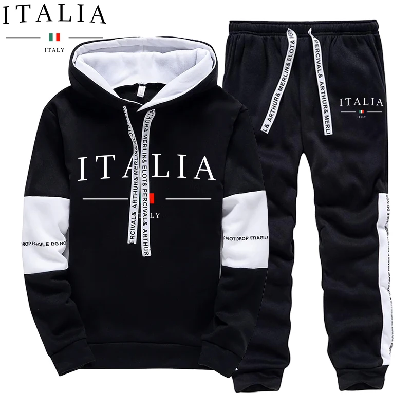 Winter Clothing Hoodie - Conjunto Deportivo para Hombre Otoño Invierno,