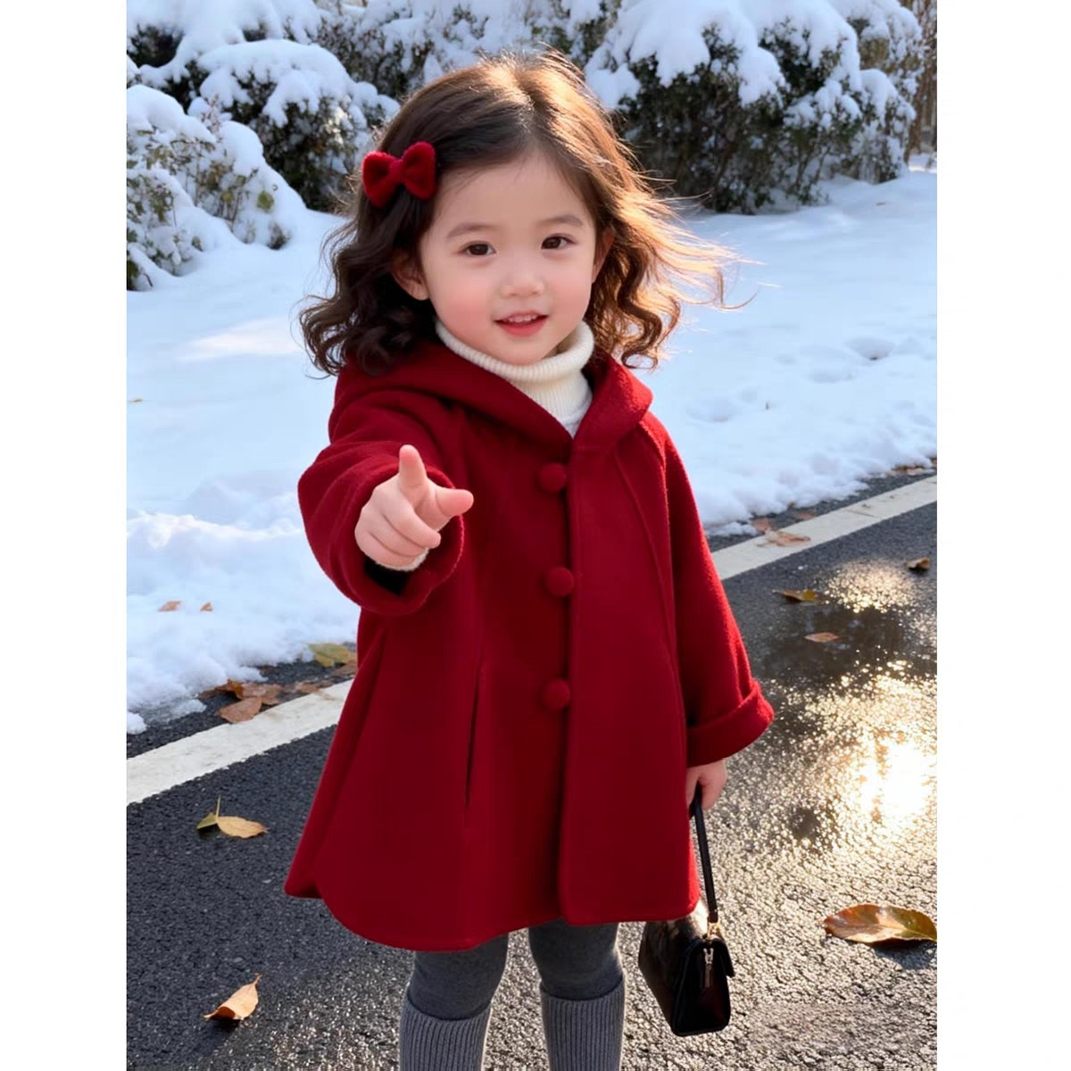 Abrigo de lana para niñas, oto - Winter Clothing For Baby Girl reseña y precio