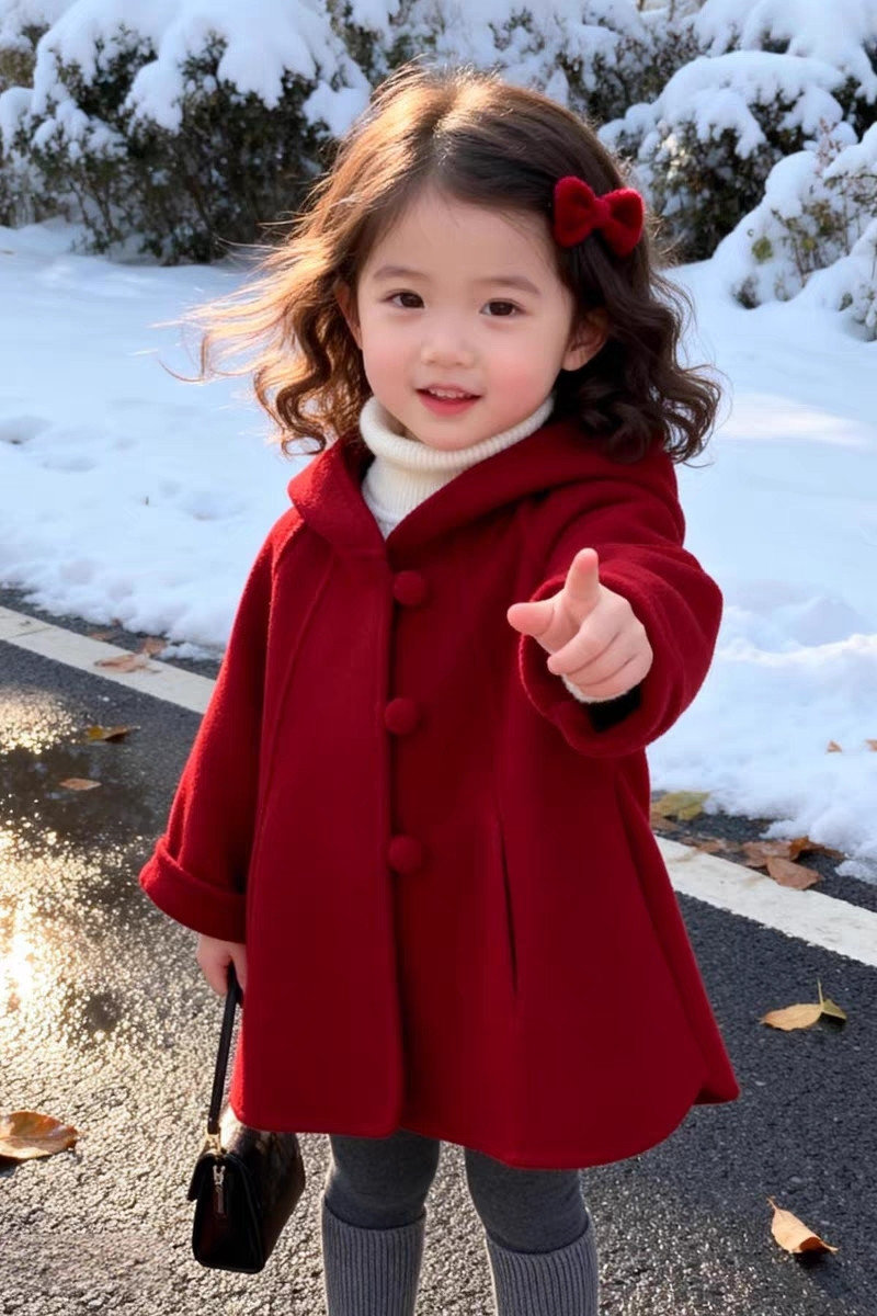 Abrigo de lana para niñas, oto - Winter Clothing For Baby Girl reseña y precio
