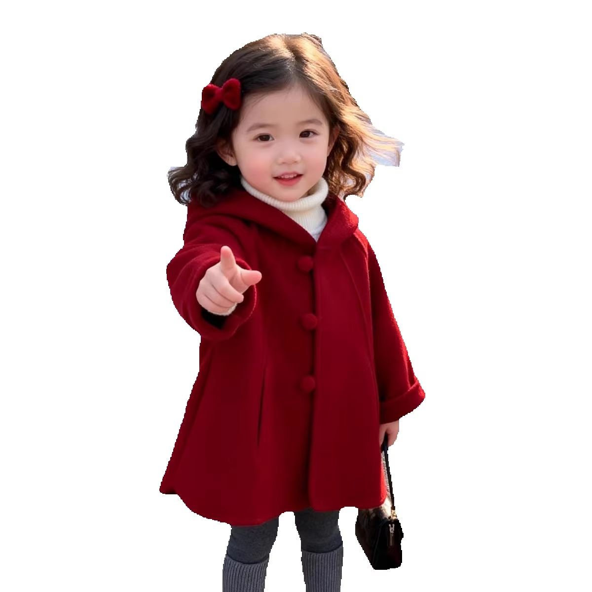 Abrigo de lana para niñas, oto - Winter Clothing For Baby Girl reseña y precio