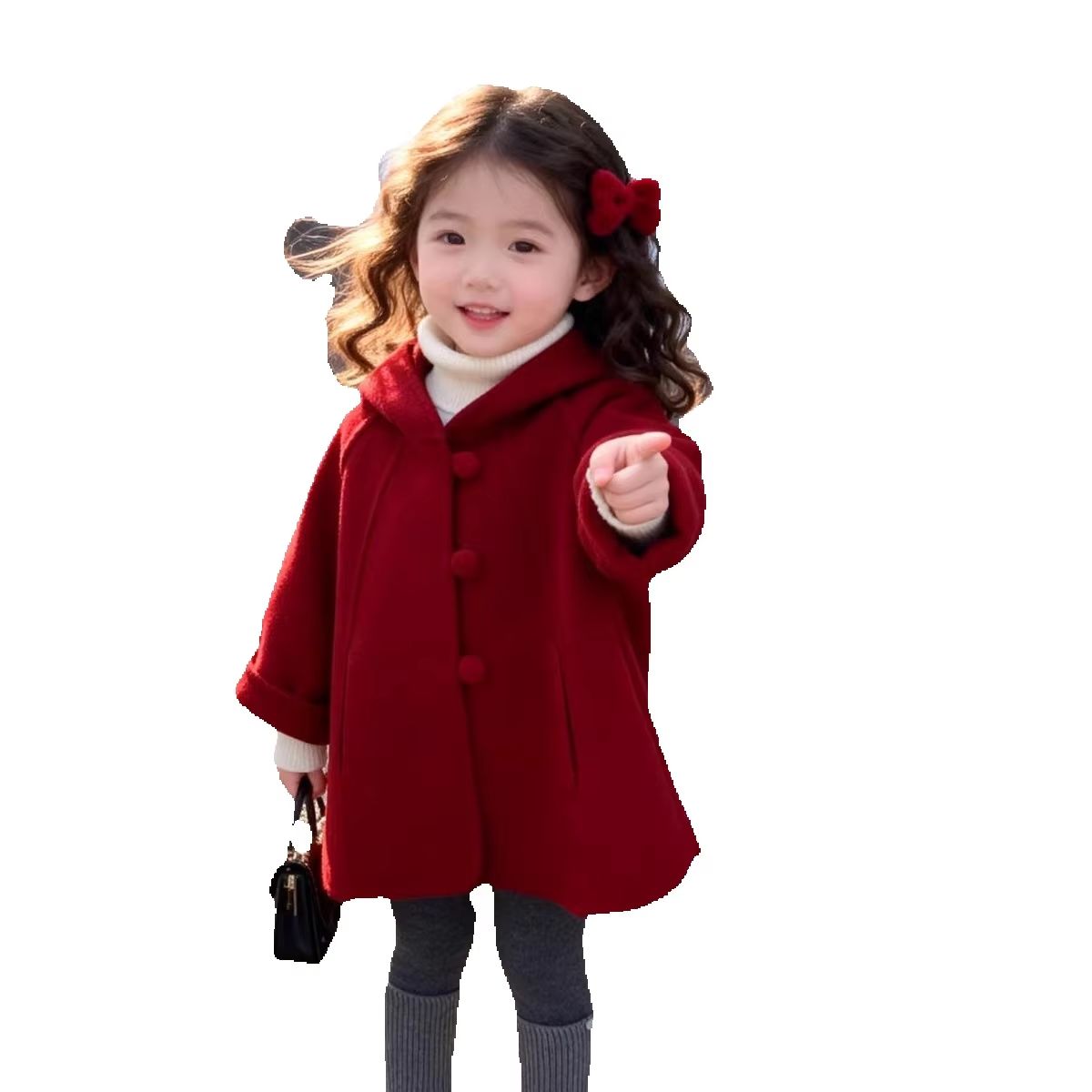 Abrigo de lana para niñas, oto - Winter Clothing For Baby Girl reseña y precio