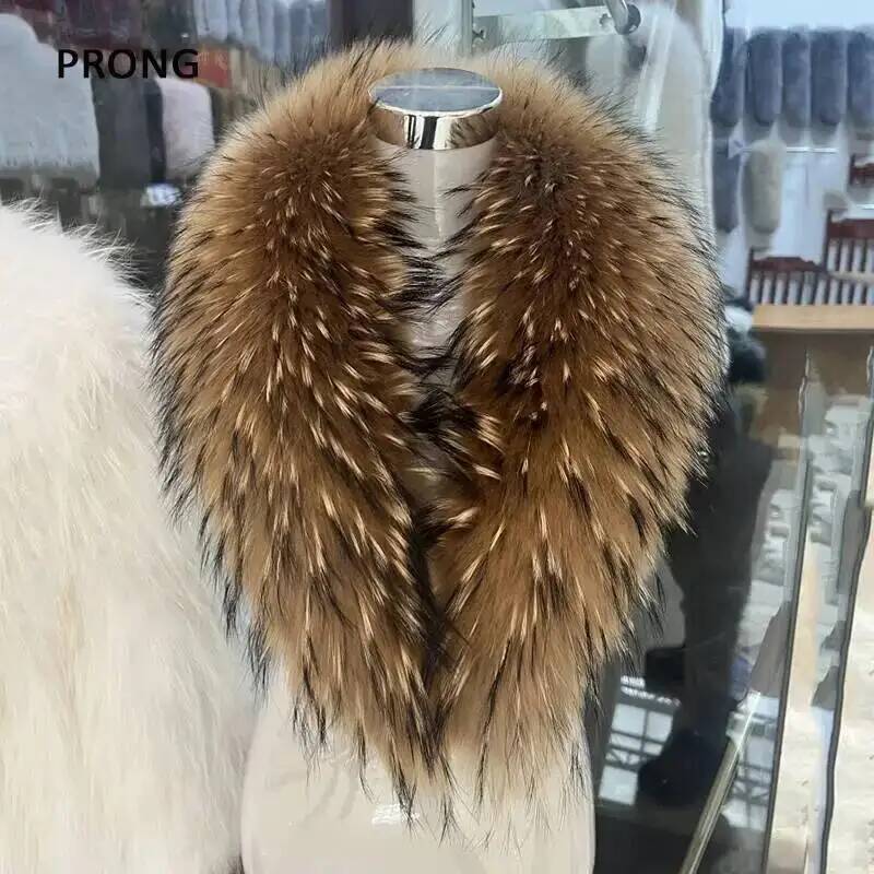 Bufanda de piel de mapache Nat - Winter Clothing Matching reseña y precio