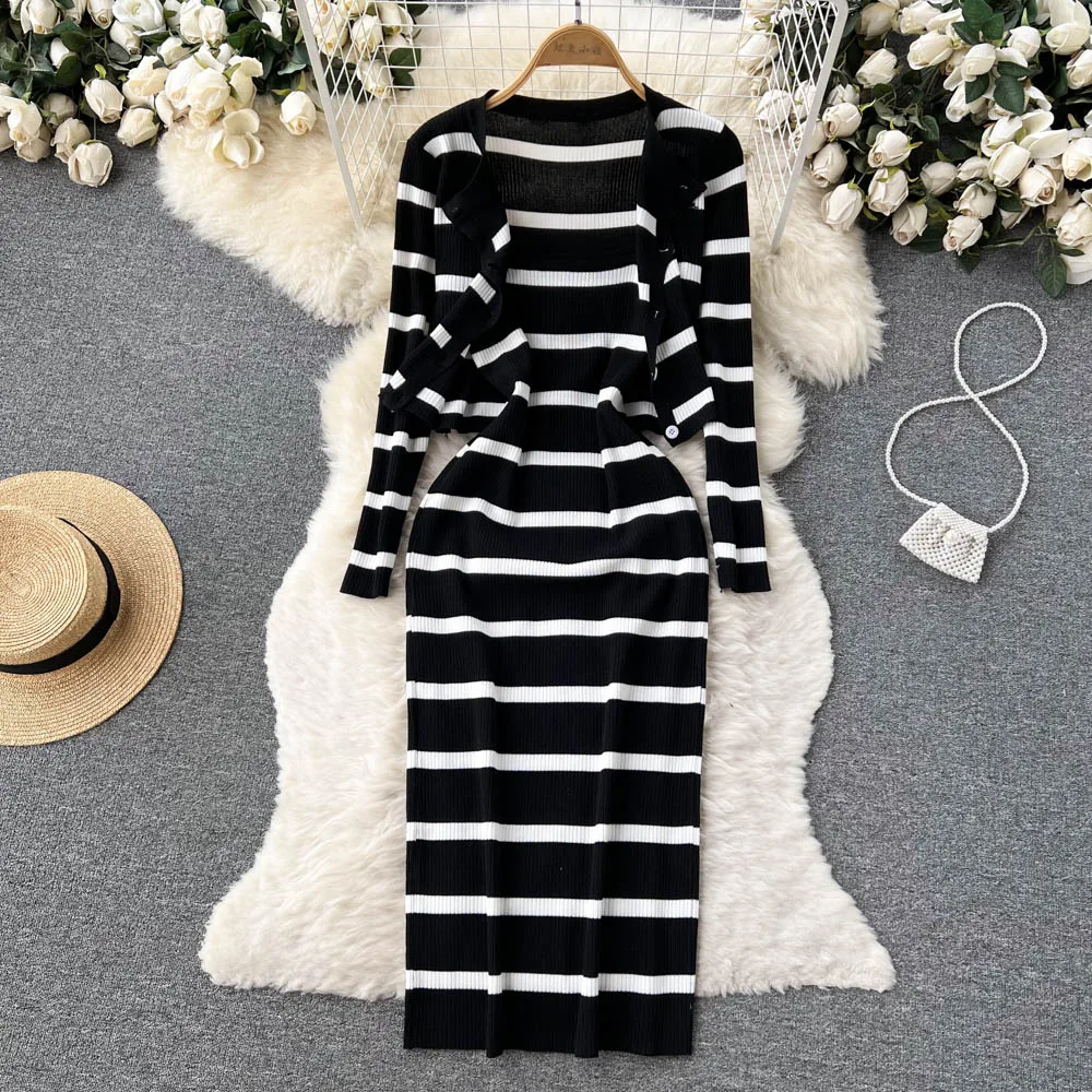 Conjunto de 2 piezas de vestid - Winter Clothing Ladies reseña y precio
