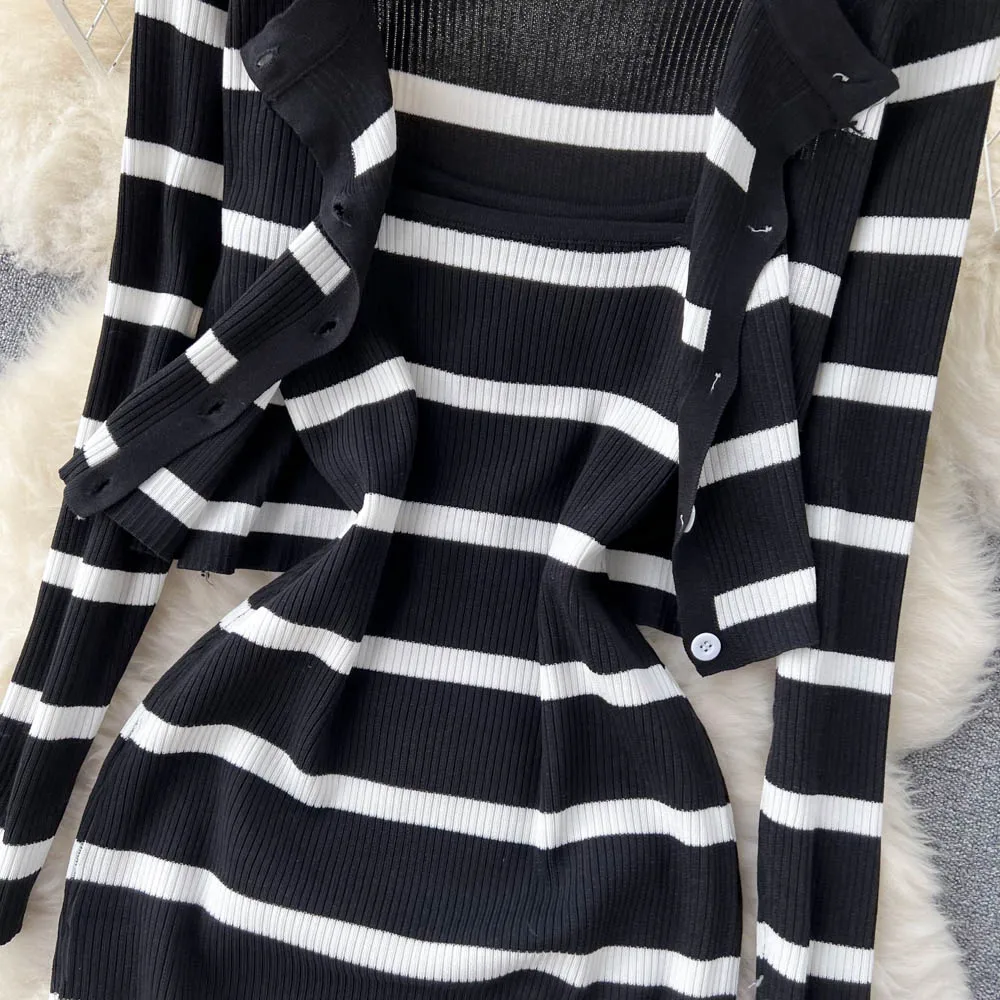 Conjunto de 2 piezas de vestid - Winter Clothing Ladies reseña y precio
