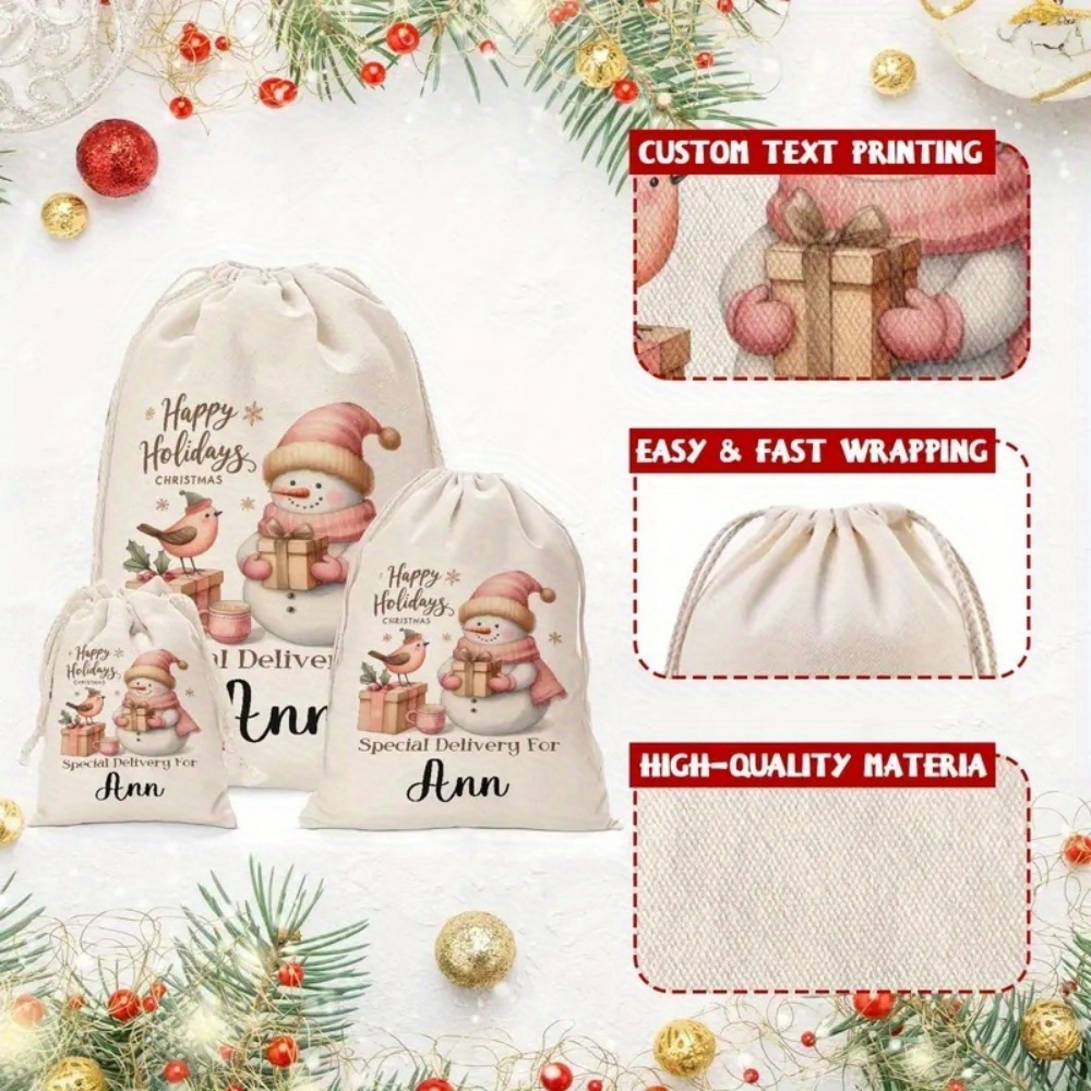 Bolsa de Regalo Navideña Perso - Winter Clothing Name reseña y precio