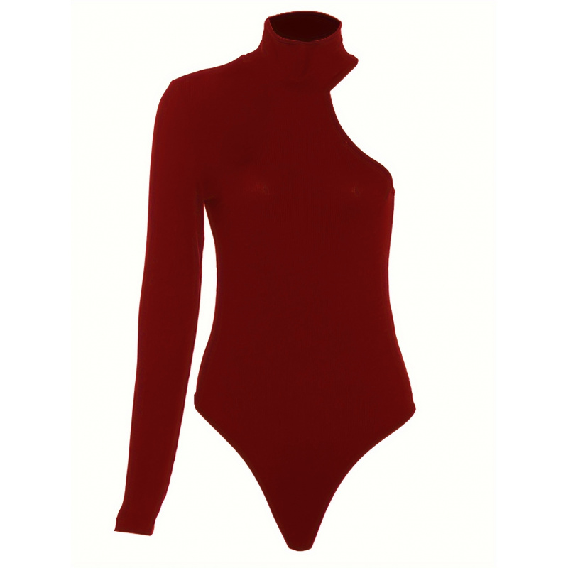 Body de punto acanalado asimét - Winter Clothing For Woman reseña y precio