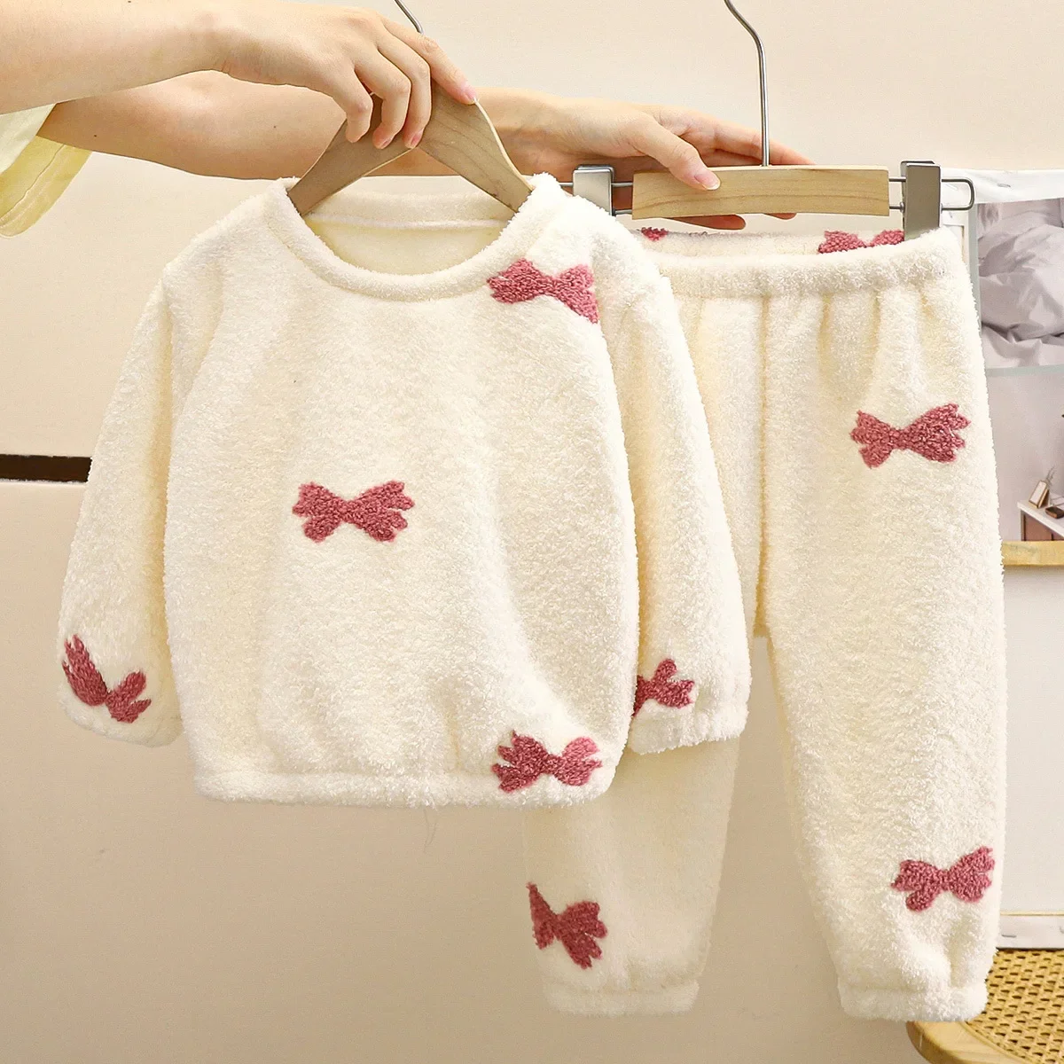 Nuevos pijamas de lana gruesos - Winter Clothing For Baby Girl reseña y precio