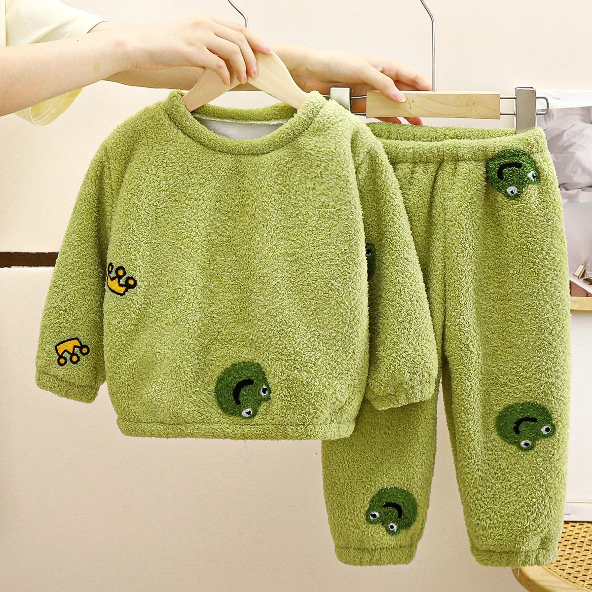 Nuevos pijamas de lana gruesos - Winter Clothing For Baby Girl reseña y precio