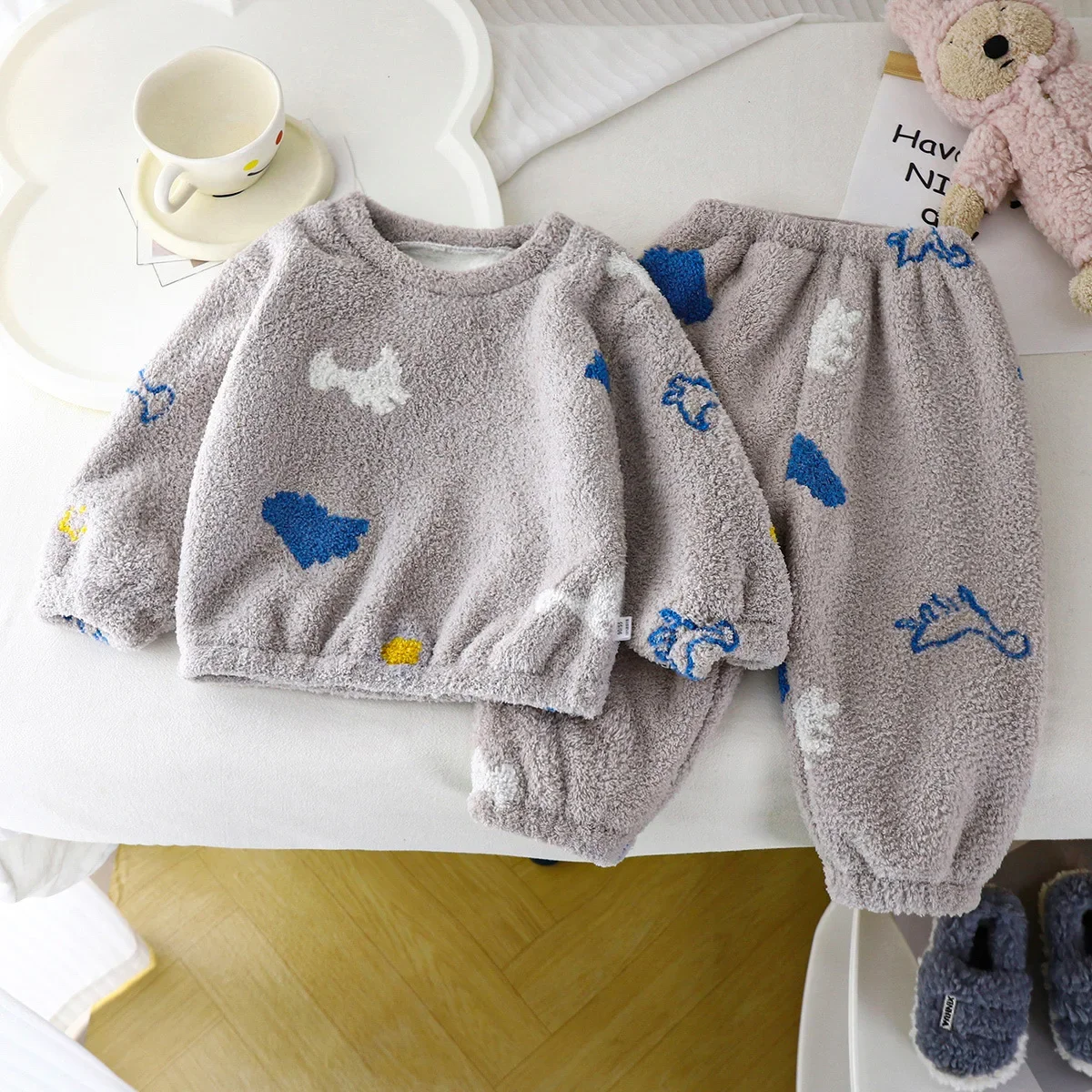 Pijamas gruesos de lana cálida - Winter Clothing For Baby Girl reseña y precio