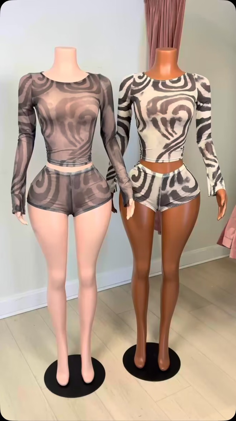 Conjuntos de Shorts a Rayas Do - Winter Clothing Matching reseña y precio