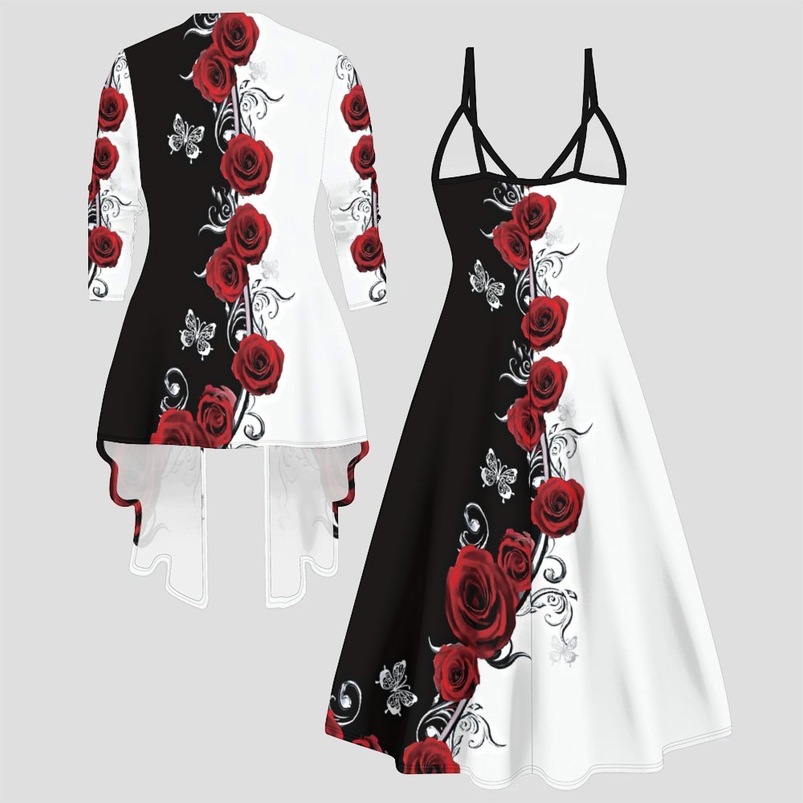 Conjunto de dos piezas estampa - Winter Clothing Ladies reseña y precio