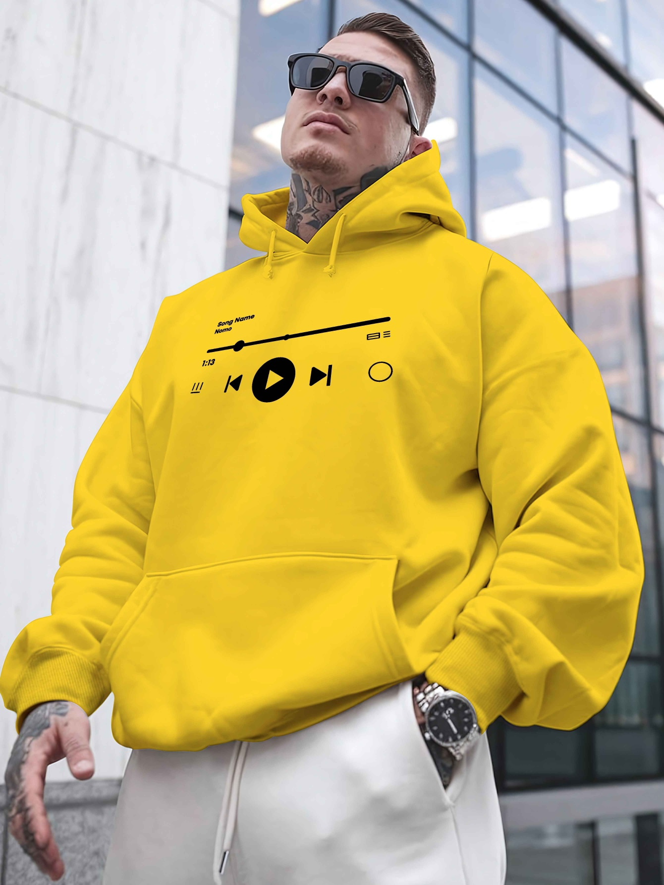 Sudadera de Felpa para Hombre, - Winter Clothing Name reseña y precio
